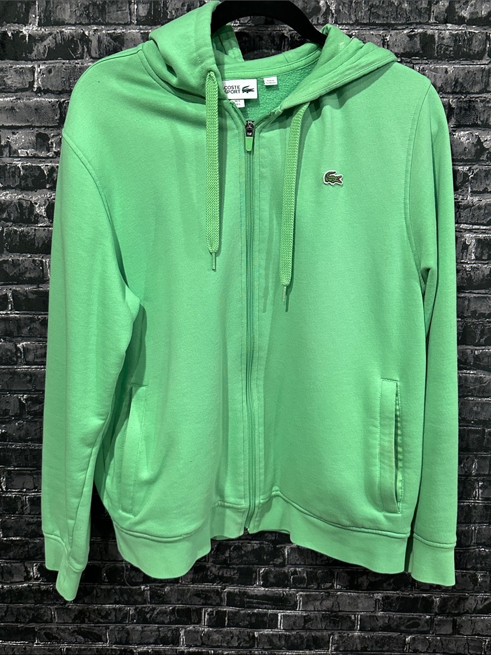 Lacoste Mint Green Full-Zip Hoodie